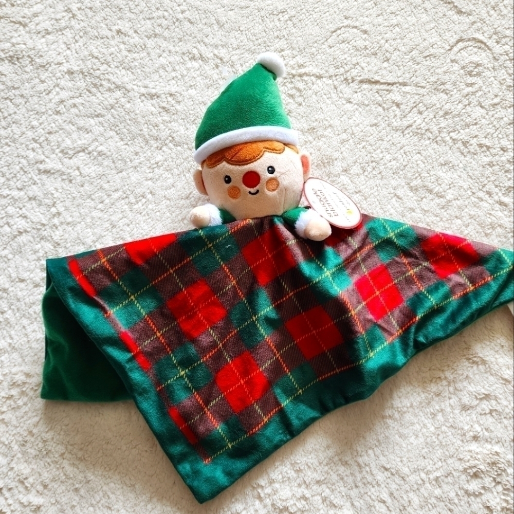 New baby boy and girl newborn Christmas Elf snuggle blanket